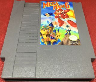 Mega Man 6 Nintendo Nes 1994 Authentic Rare Vintage Game Cartridge