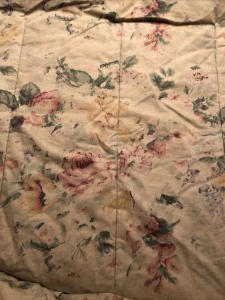 Vintage Rare Discontinued Ralph Lauren Francesca Floral Queen/full Comforter