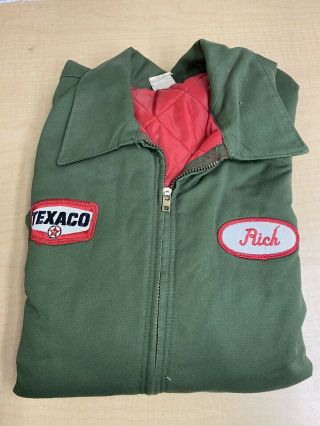 Vintage 1960’s Texaco Gas Station Service Ike Jacket.  Medium Size.  Rare Find.