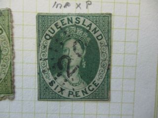 Queensland Stamps: 1862 Imperf Chalon - Rare Seldom Seen (j312)