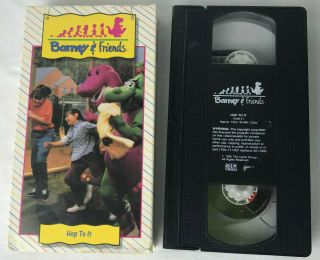 Vtg Vhs Barney & Friends: Hop To It Rare Time Life Video Cassette 1992