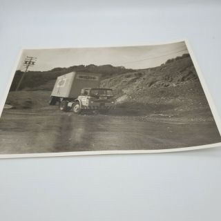 Vintage Photograph Of A Willig Truck And Trailer 8 " X 10 "