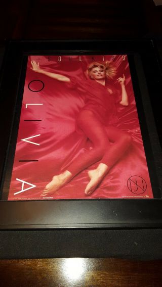 Olivia Newton John Soul Kiss Rare Promo Poster Ad Framed 2