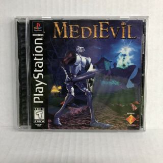 Medievil Complete Ps1 Sony Playstation 1,  1998 Black Label Very Rare