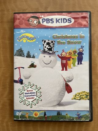 Teletubbies Christmas In The Snow (dvd,  2005) Pbs Kids Rare Ships Now Read Desc