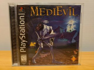 Medievil Complete Ps1 Sony Playstation 1,  1998 Black Label Very Rare