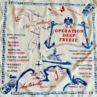 Rare Vintage Us Operation Deep Freeze Souvenir Us Navy,  Zealand - Antarctic