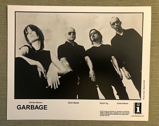 Garbage Shirley Manson Butch Vig 2001 Vintage Press Photo