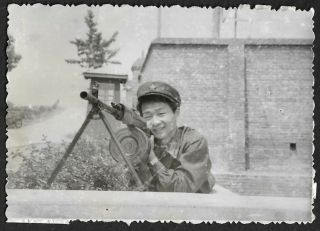 Rpd Machine Gun China Pla Chinese Army Photo 1960/70s Orig.