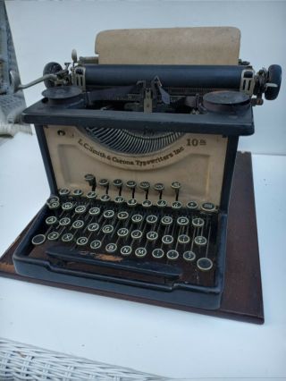 Antique Vintage L.  C.  Smith & Corona Inc Typewriter Rare Color