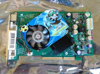Xfx Nvidia Geforce 6600gt 128mb Gddr3 Agp Video Graphics Card Rare 7600gt