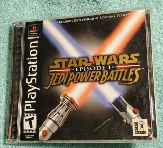 Playstation Ps1 Rare Game: Star Wars - Jedi Power Battles; Episode 1; Lucasarts