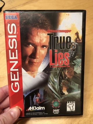 True Lies (sega Genesis,  1995) Video Game Rare Schwarzenegger