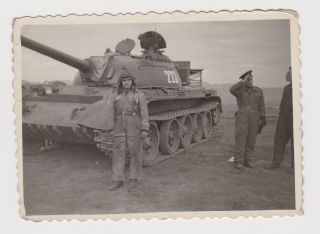 Military Soviet Tank Bulgarian Army Vintage Orig Photo (50524)