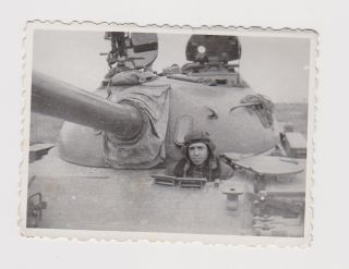Military Soviet Tank Bulgarian Army Vintage Orig Photo (50514)