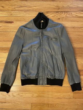 Converse By John Varvatos Vintage Rare Bomber Jacket Leather Medium