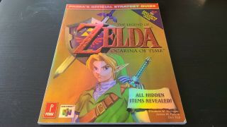 The Legend Of Zelda Ocarina Of Time Prima Official Strategy Guide Rare Cover