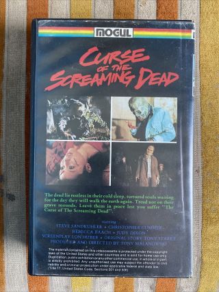 Curse of the Screaming Dead VHS RARE HORROR Mogul HTF zombie GORE indie 2