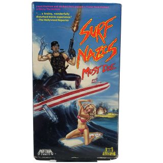 Surf Nazis Must Die Rare Vhs Cult Classic 1987 Media Home Entertainment