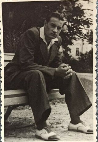 Vintage Photo Elegant Handsome Guy Man Fashion Gay Int