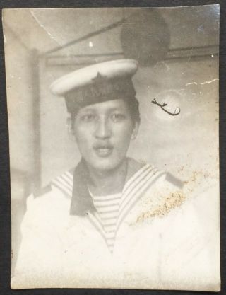 China Pla Navy Sailor Chinese Army Photo 1960/70s Orig.