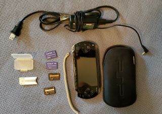 Sony Playstation Portable (psp) Rare 1.  5 Firmware With Extended Battery Pack