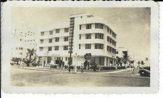 2572p Vintage Photo Hotel Bancroft Miami Beach Florida Art Deco