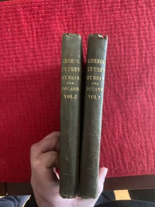 1838 Incidents Of Travel In Greece,  Turkey,  Russia,  And Poland.  Vols 1 & 2 Rare