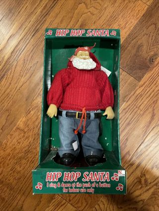 Hip Hop Santa Rare Animated Vintage Rapping Dancing Holiday Decoration