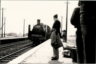 Korea Korean War Train Railway Station Usaf Us Air Force 1950s Vintage Photo