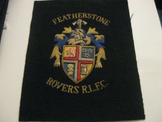 Rare Old Featherstone Rovers Rugby League Football Club (1) Wire Blazer Badge