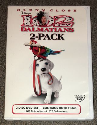 101 & 102 Dalmatians 2 - Pack Dvd (1996/2000) Rare Disney Live Action Glenn Close