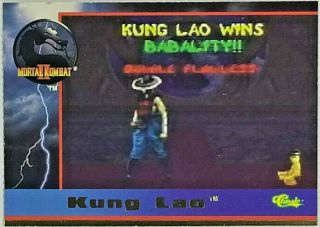 1994 Classic Mortal Kombat Series 2 Babality Bab2 Kung Lao Rare