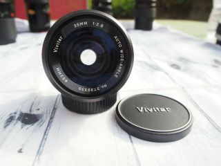 Rare Minolta 35mm F/2.  8 Vivitar Prime Lens Md Mount For X - 700