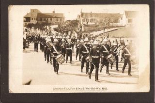 China - Wei - Hai - Wei - Royal Marines Band.  Armistice Day,  Port Edward 1929.  Rp.