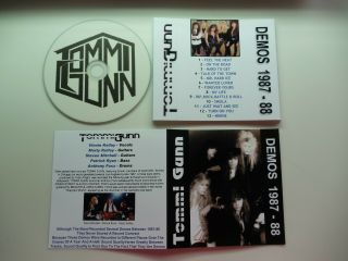 Tommi Gunn - Demos 1987 - 88 Rare Poison/jones Street/firehouse/roxx/rock Candy Cd