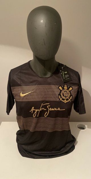 Corinthians Football Shirt Senna 2018 Formula 1 F1 Medium Bnwt Rare