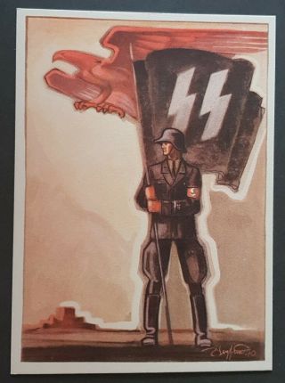German Empire Third Reich Postcard Day Of The German Police 1941 (3)