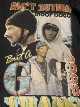 Snoop Doggy Dogg Vintage Murder Was The Case That They Gave Me T - Shirt 1995 Rare
