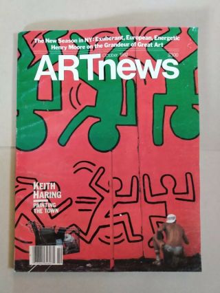 Artnews October 1982 Keith Haring Cover - Rare,