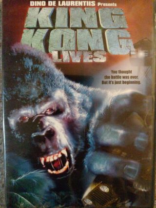 King Kong Lives Dino De Laurentiis Dir Jon Guillermin 1986 Rare Oop Dvd