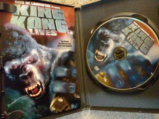 King Kong Lives Dino De Laurentiis Dir Jon Guillermin 1986 Rare oop DVD 3
