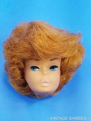 Rare White Ginger Bubble Cut Barbie Doll 850 Head Only Vintage 1960 