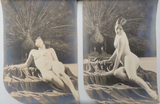 1920s Xan Stark Nude Risqué Olive Ann Alcorn Photo Post Card Photographs