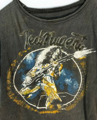 Vintage RARE 1979 Cleveland World Series Of Rock Concert T - Shirt Aerosmith AC/DC 2