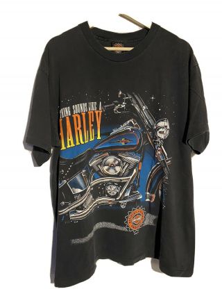 Rare Vintage 90s Harley Davidson T Shirt Xl Single Stitch Big Print Rare