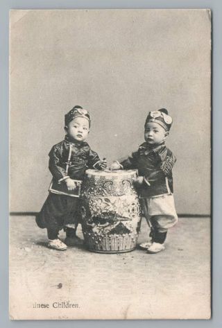 Chinese Drum Children Imperial Stamp Coiled Dragon Changde Hunan Cover Usa 1911