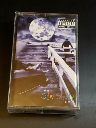 Eminem - The Slim Shady Lp - Cassette Album (1998) Aftermath Rare C4