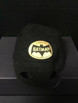 Batman Felt Hat 1966 National Periodical Publications Vintage Hat Rare