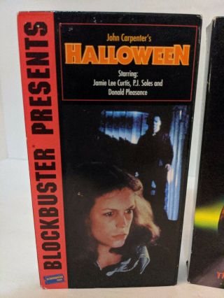 Halloween Trilogy Blockbuster VHS BOXSET 1 2 3 Rare John Carpenter I II III 2